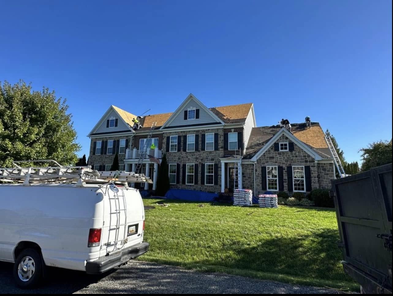 Completed residential roof replacement by Supreme Restorations in Maryland.
