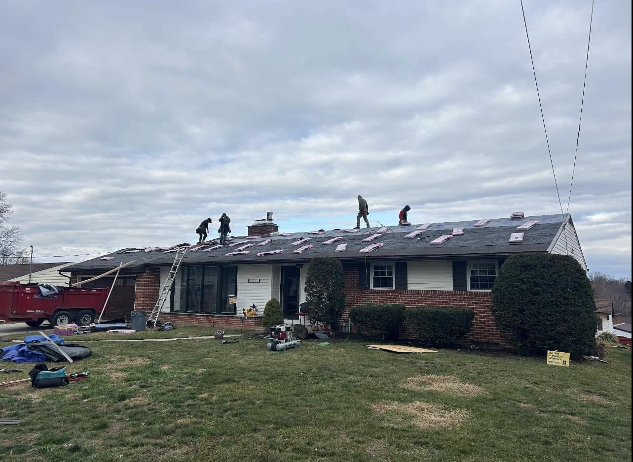 Completed residential roof replacement by Supreme Restorations in Maryland.